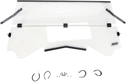 Moose Hard Coated Full Folding UTV Windshield 14-18 Can-Am	Maverick 1000R 4x4