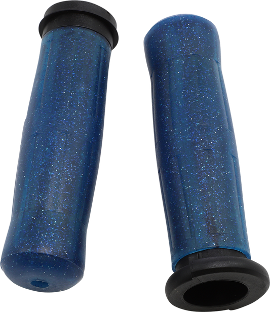 Avon Sparkling Blue TBW 1" Motorcycle Handlebar Grips 2008-2025 Harley Touring