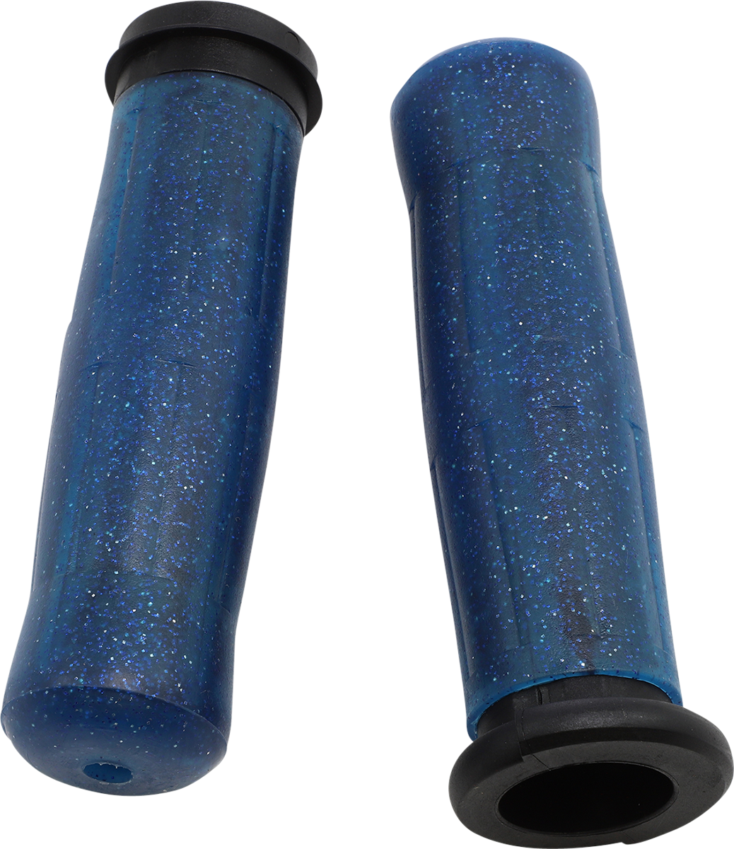 Avon Sparkling Blue TBW 1" Motorcycle Handlebar Grips 2008-2024 Harley Touring