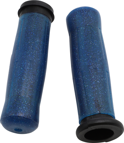 Avon Sparkling Blue TBW 1" Motorcycle Handlebar Grips 2008-2024 Harley Touring