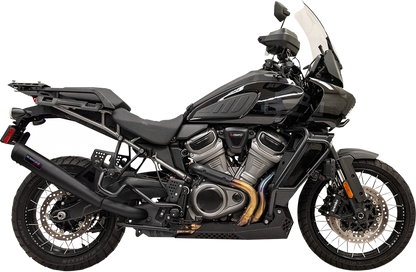 Bassani 4" Black Motorcycle Slip-On Exhaust System 2021-2022 Harley Pan America
