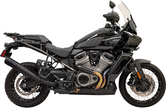 Bassani 4" Black Motorcycle Slip-On Exhaust System 2021-2022 Harley Pan America