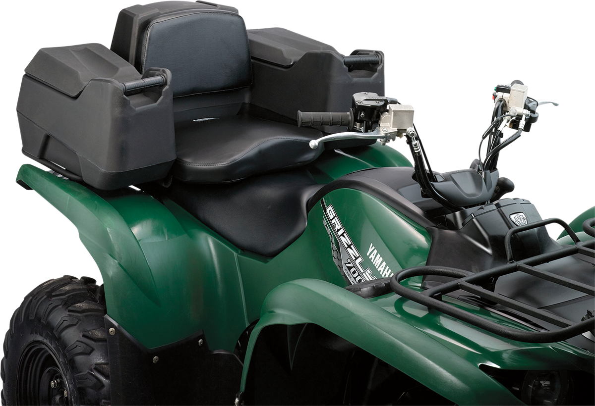 Moose Black ATV Lockable Diplomat II Rear Cargo Rack Gear Storage Trunk & Seat