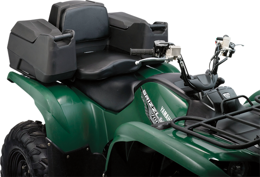 Moose Black ATV Lockable Diplomat II Rear Cargo Rack Gear Storage Trunk & Seat