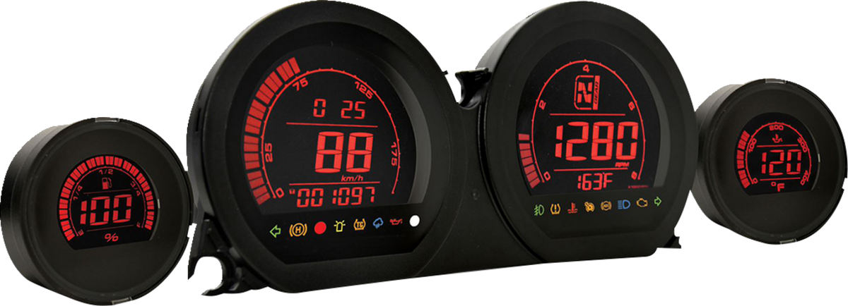 Koso HD-03 Multi-Color LCD Digital Gauge Kit for 2014-2024 Harley Touring