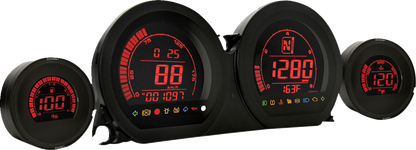 Koso HD-03 Multi-Color LCD Digital Gauge Kit for 2014-2024 Harley Touring