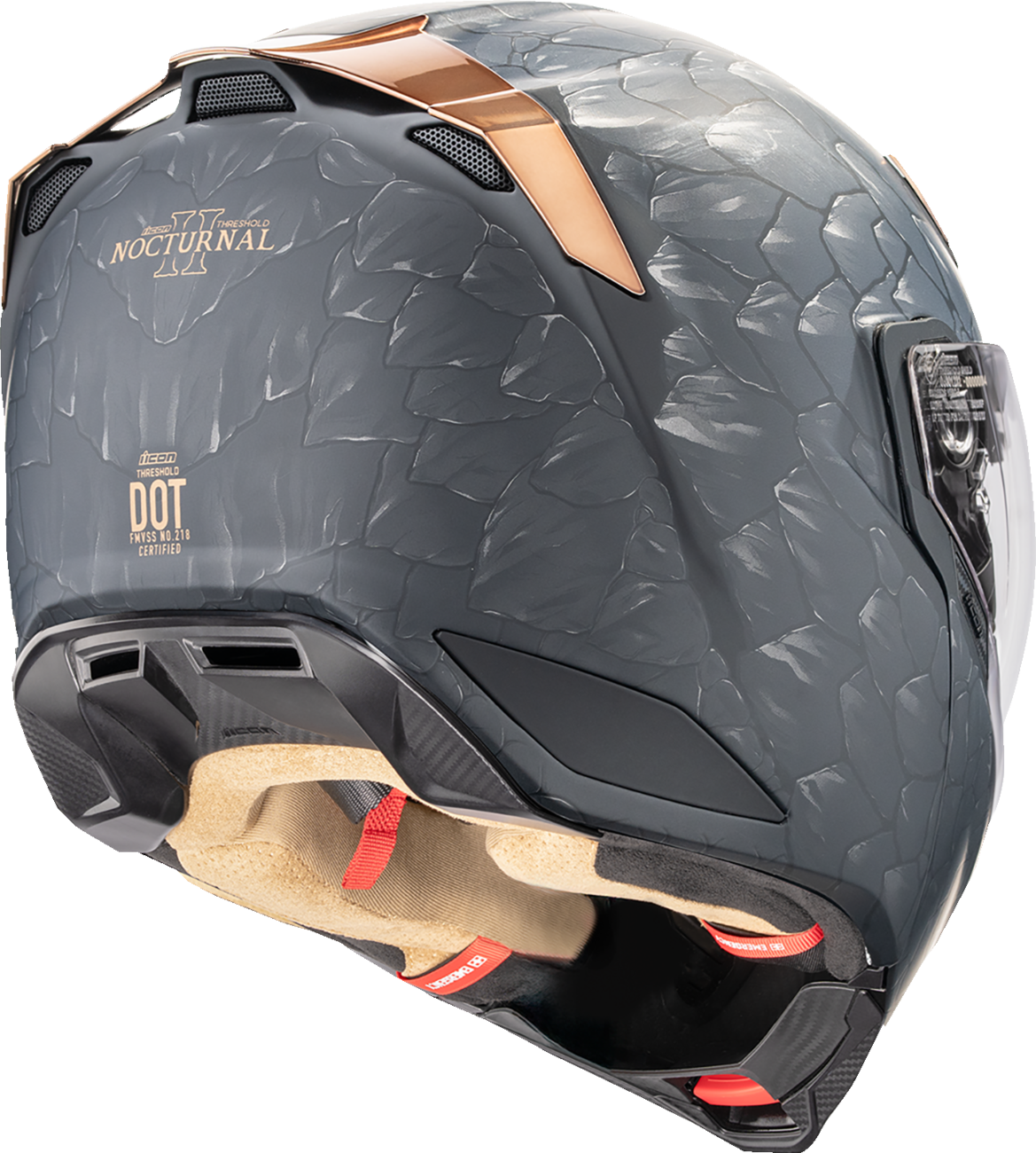 Icon Threshold Nocturnal 2 Matte Modular Full Face Adult Motorcycle Helmet