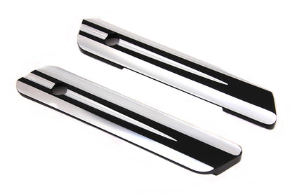 VTwin Contrast Cut Rear Saddlebag Latch Hinge Covers 2014-2023 Harley Touring