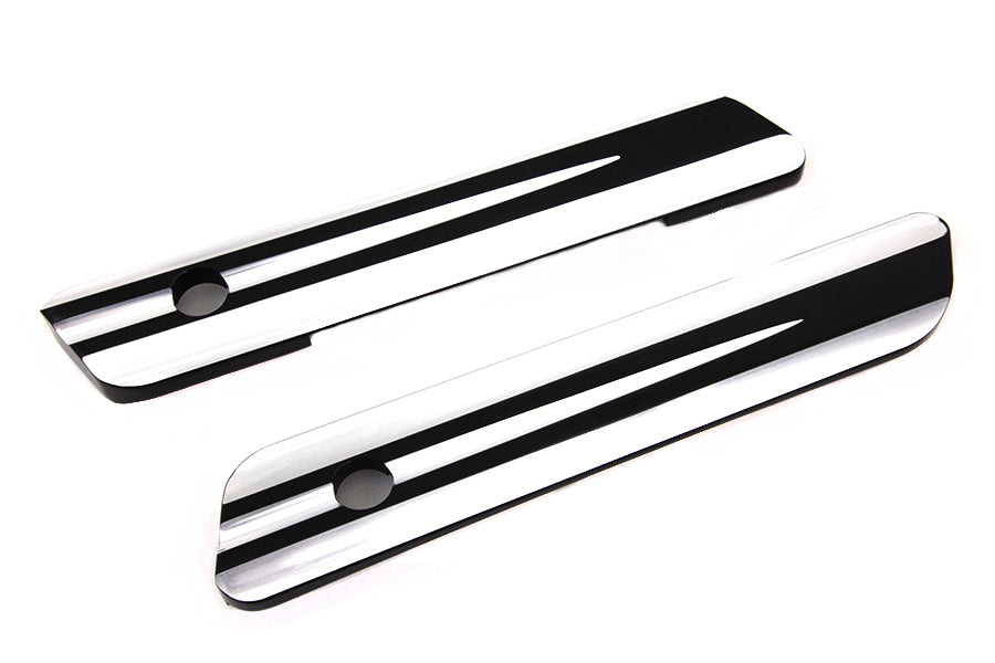 VTwin Contrast Cut Rear Saddlebag Latch Hinge Covers 2014-2023 Harley Touring