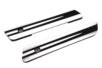 VTwin Contrast Cut Rear Saddlebag Latch Hinge Covers 2014-2023 Harley Touring
