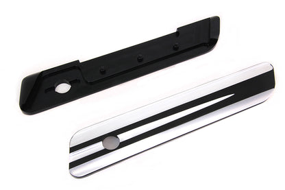 VTwin Contrast Cut Rear Saddlebag Latch Hinge Covers 2014-2023 Harley Touring