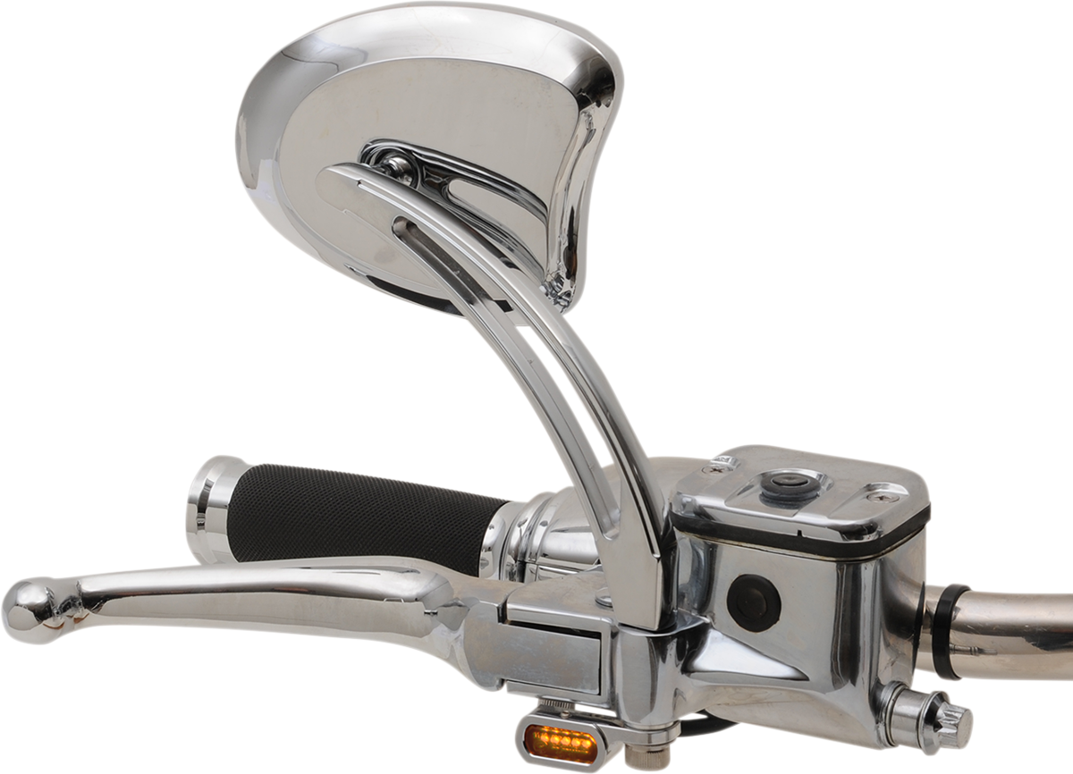 Drag Specialties Chrome LED Handlebar Marker Lights 2009-2017 Harley Touring