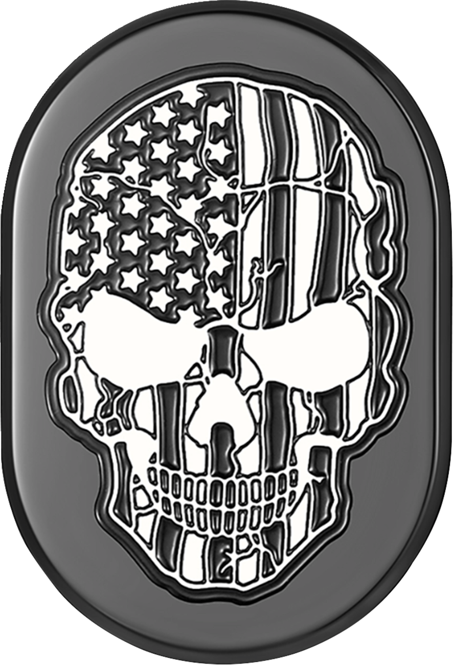 Figurati American Flag Skull Right Antenna Insert 2009-2023 Harley Touring