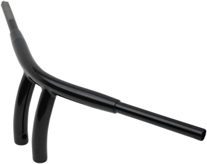 Drag Specialties 8" Gloss Black Radius T-Bar Handlebars for Harley Davidson