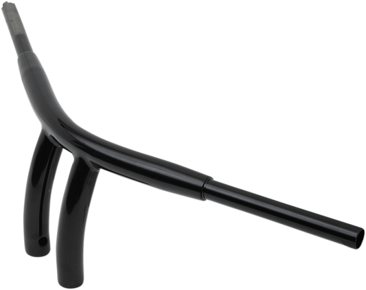Drag Specialties 8" Gloss Black Radius T-Bar Handlebars for Harley Davidson