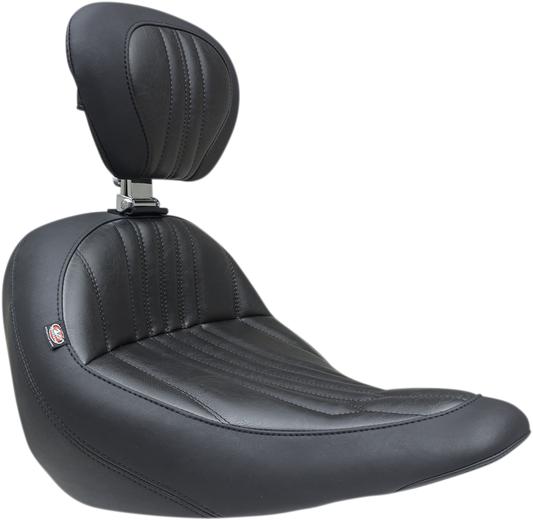 Mustang Dagger Solo Seat & Backrest 2018-2025 Harley Softail Sport Glide FXLR
