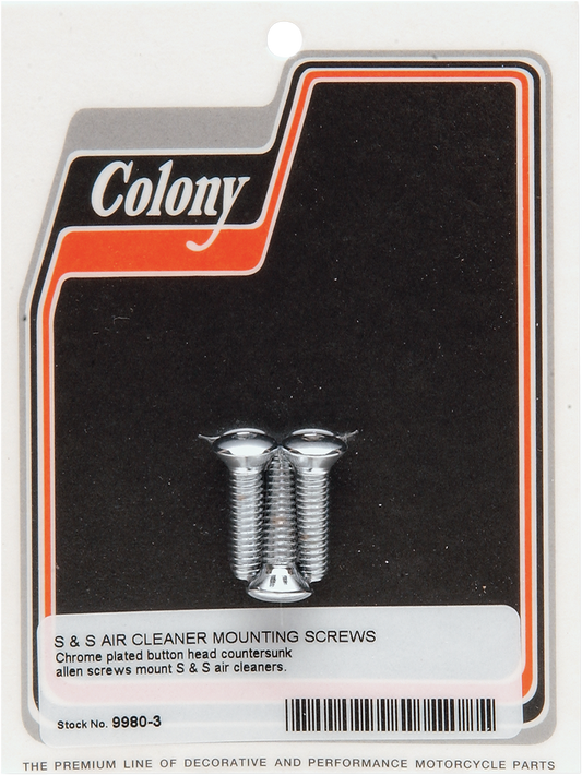 Colony S&S Air Cleaner Cover Bolts fits 1966-1983 Harley Davidson FLHT FXR