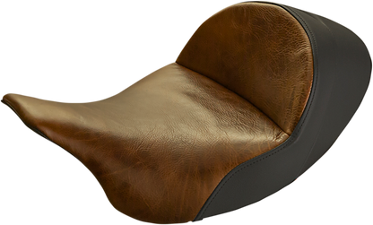 Saddlemen Lariat Low Brown Solo Seat fits 2008-2024 Harley Davidson Touring