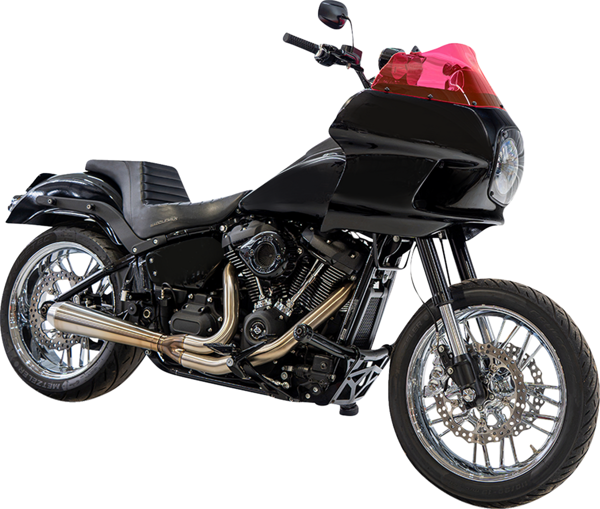 Klock Werks Kolor Flare 9" Pink Ice Windshield fits Harley FXRP Style Fairing