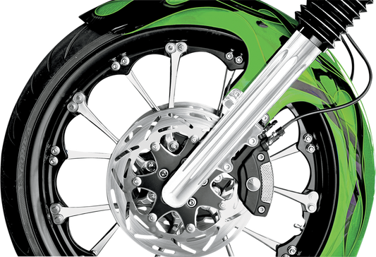 Arlen Ness Chrome Fork Hot Legs Deep Cut Dual Disc for 2008-2013 Harley Touring