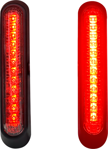 Custom Dynamics Low Profile Red Saddlebag Lights for 2022-26 Harley Low Rider ST