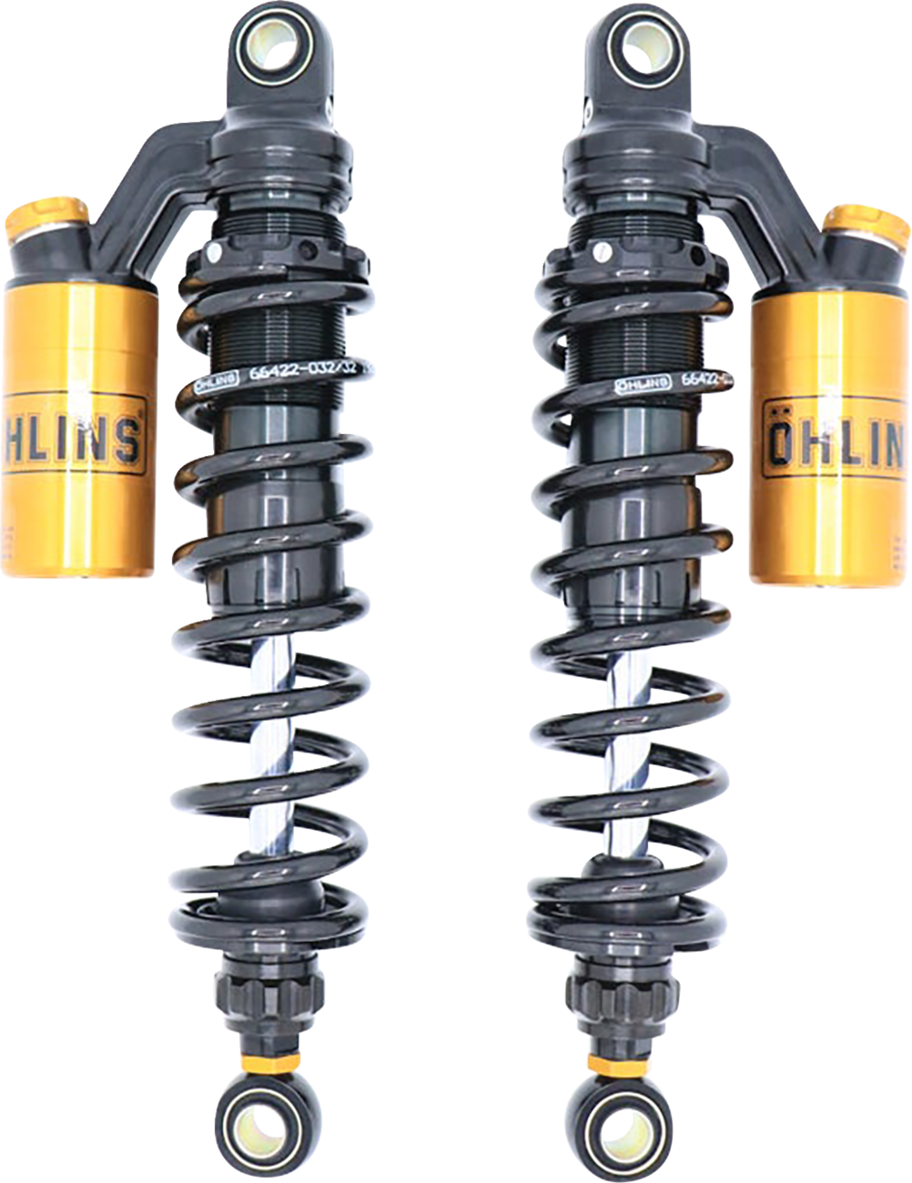 Ohlins HD 765 Twin 13" STX36 Blackline Rear Shocks for 1991-2017 Harley Dyna FXD