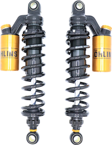 Ohlins HD 765 Twin 13" STX36 Blackline Rear Shocks for 1991-2017 Harley Dyna FXD