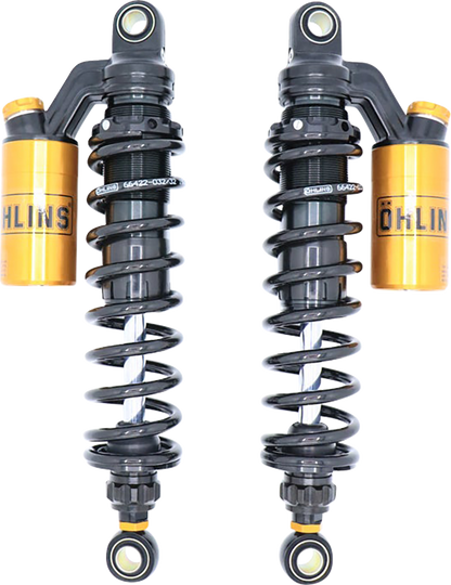 Ohlins HD 765 Twin 13" STX36 Blackline Rear Shocks for 1991-2017 Harley Dyna FXD