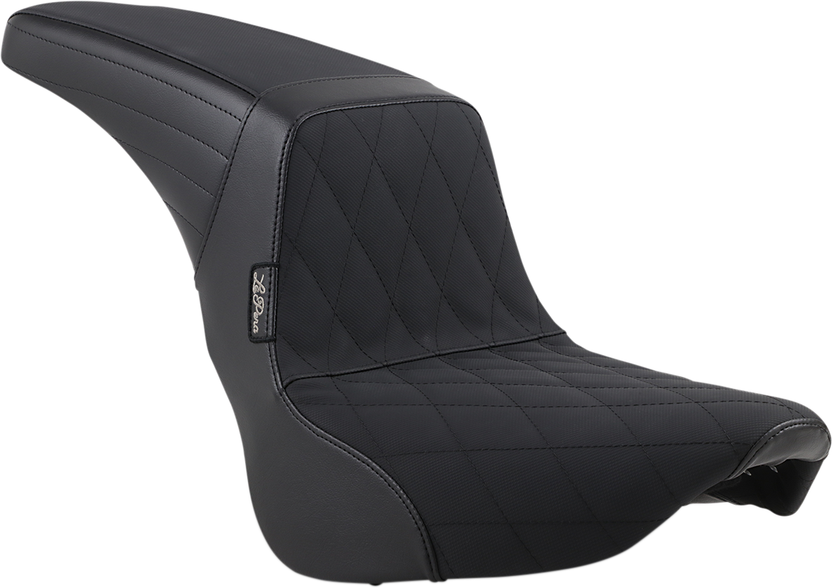 Le Pera Vinyl Black Diamond Grip Tape Kickflip Seat 2018-23 Harley Softail FXBB