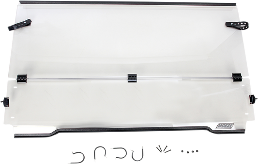 Moose Clear Full Folding UTV Front Windshield for 2009-19 Kawasaki Mule 4010 4x4