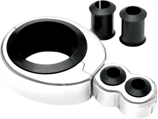 Motion Pro Chrome 1.25"-1.50" Motorcycle Clutch Throttle Cable Clamp for Harley