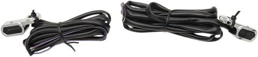 Drag Specialties Chrome LED Handlebar Marker Lights 2009-2017 Harley Touring