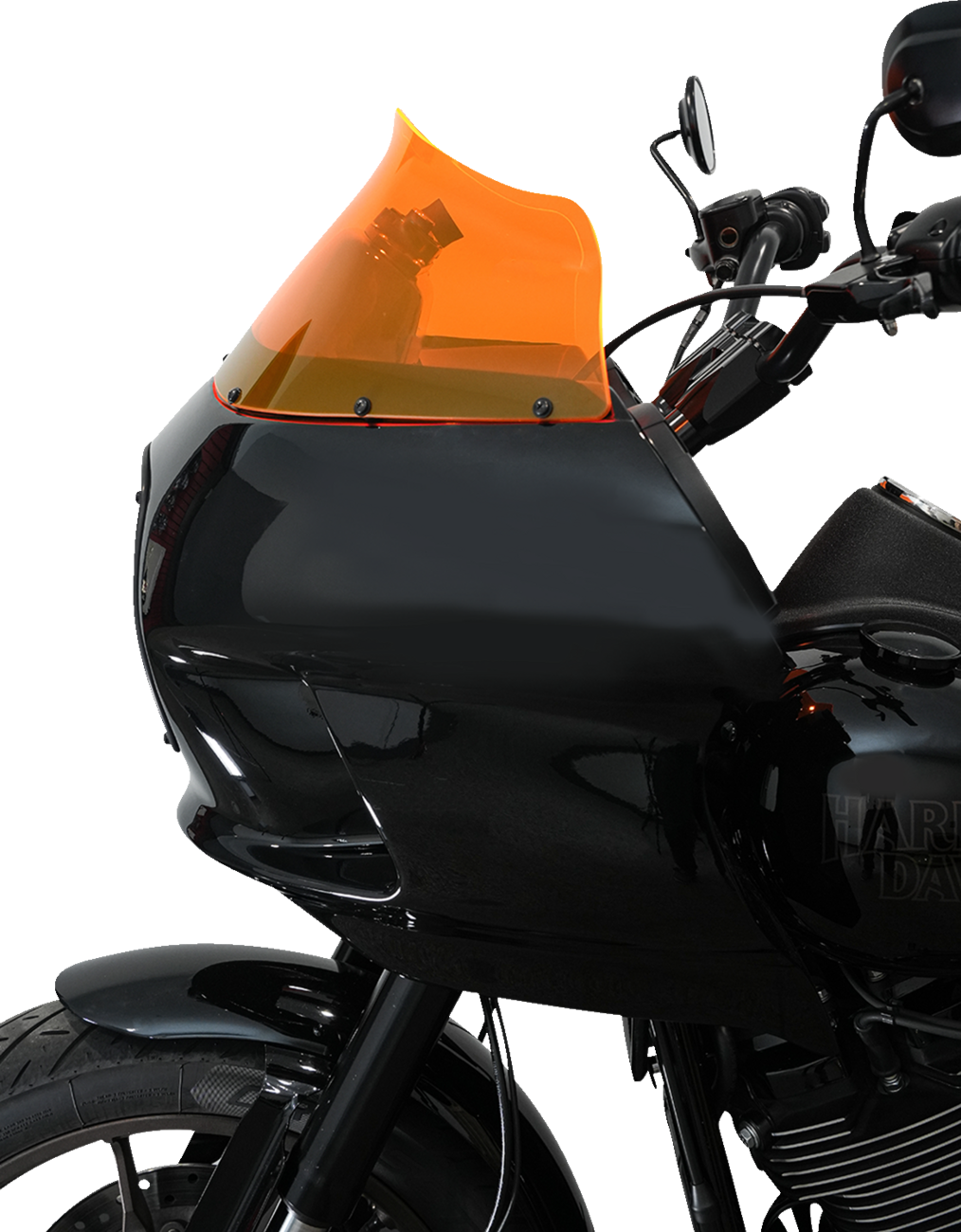 Klock Werks Kolor Flare 9" Orange Ice Windshield fits Harley FXRP Style Fairing