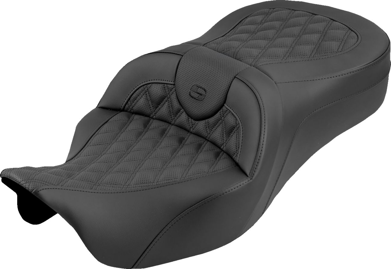 Saddlemen Roadsofa King Lattice Stitch Gel Seat for 2008-2025 Harley Touring