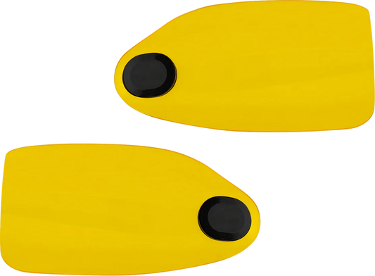 Klock Werks Flare Yellow Hand Guards fits 2002-2025 Harley Hydraulic Clutch
