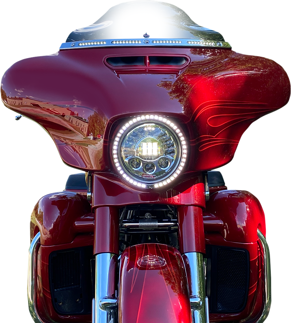 Custom Dynamics ProBeam Sequential Head Light Trim Ring 2014-2024 Harley Touring