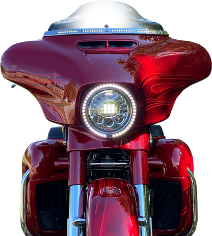 Custom Dynamics ProBeam Sequential Head Light Trim Ring 2014-2024 Harley Touring