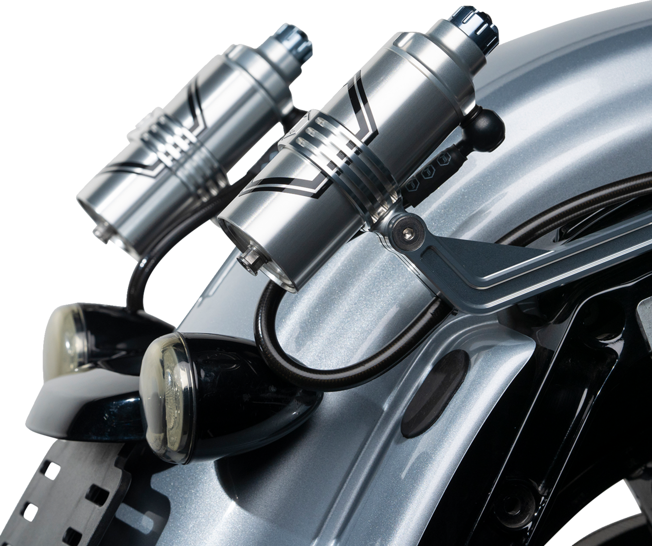 Legend REVO ARC Clear Remote Reservoir External Mount Kit 2014-24 Harley Touring