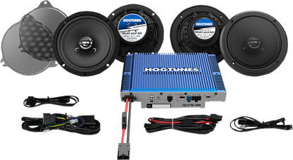 Hogtunes 300 Watt 4 Speaker & 4 Channel  Amplifier Kit 2014-2023 Harley Touring