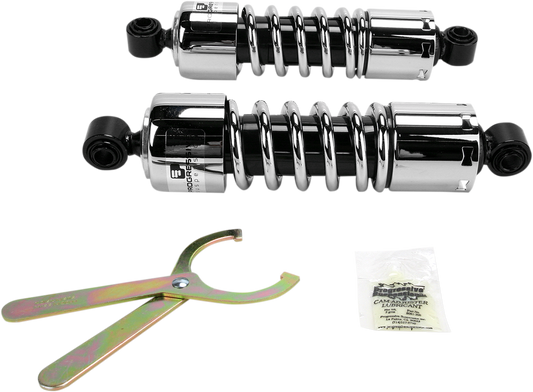 Progressive 412 Chrome 11" Standard Rear Shocks for 91-17 Harley Dyna FXDL FXDC