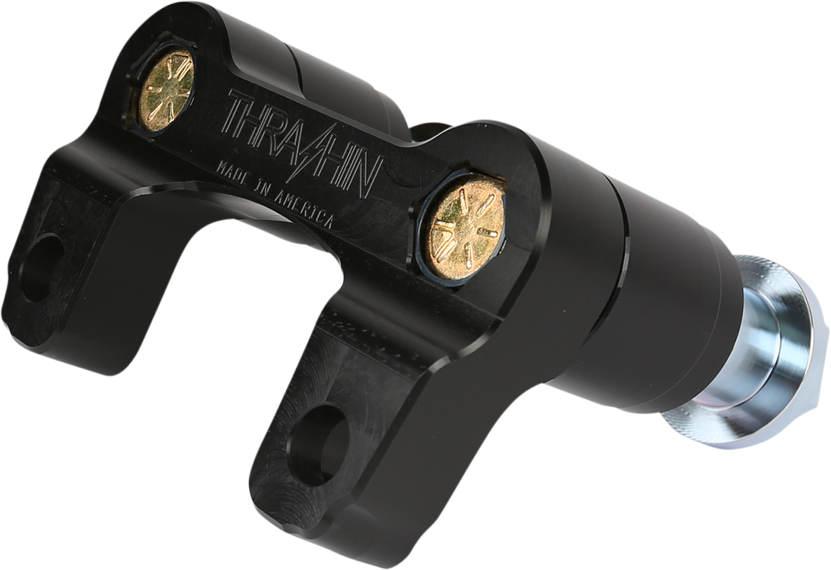 Thrashin Black Motorcycle Handlebar Riser Adapter Kit 2015-20 Harley Road Glide