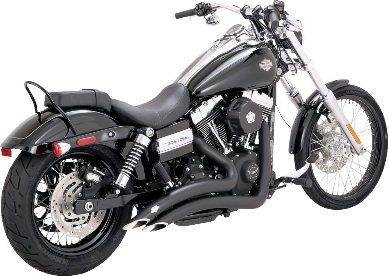 Vance & Hines Big Radius Black Exhaust fits 2006-2017 Harley Dyna FXDB FXDL FXDC