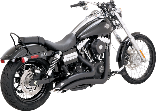 Vance & Hines Big Radius Black Exhaust fits 2006-2017 Harley Dyna FXDB FXDL FXDC