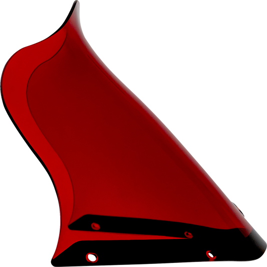 Klock Werks Kolor Flare 12.5" Red Windshield fits Saddlemen S-RT Mini Fairing