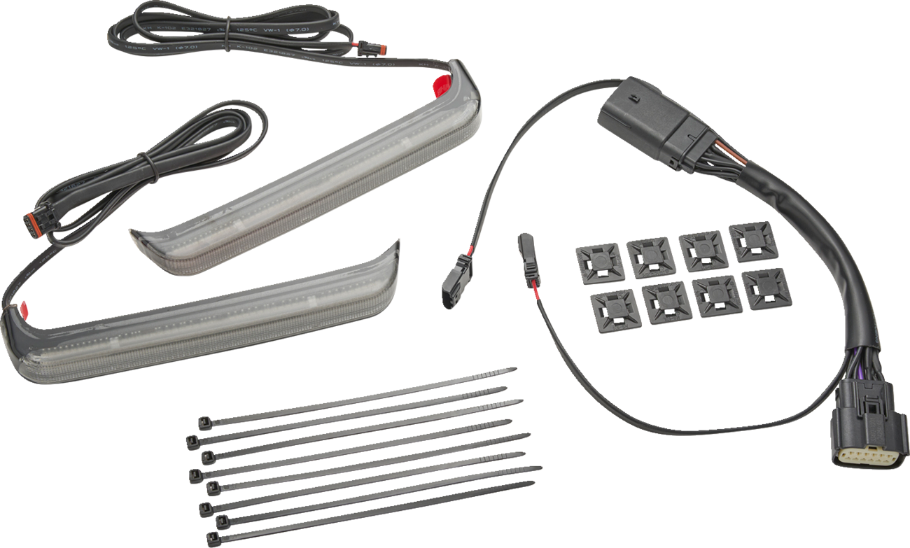 Ciro Bag Blade Smoke LED Saddlebag Lights for 2023-2026 Harley Road Street Glide