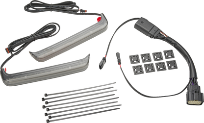 Ciro Bag Blade Smoke LED Saddlebag Lights for 2023-2026 Harley Road Street Glide
