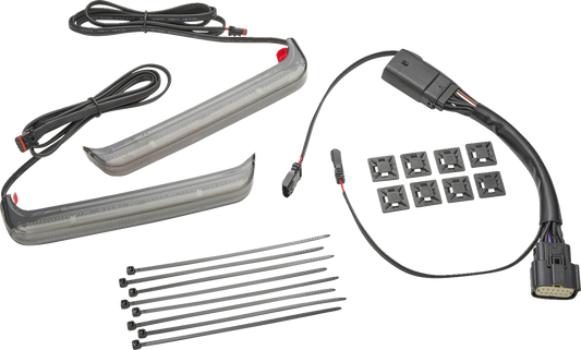 Ciro Bag Blade Smoke LED Saddlebag Lights for 2023-2026 Harley Road Street Glide