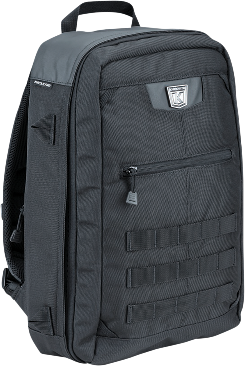 Kuryakyn 5257 Black Momentum Runaway Motorcycle Riding Street Casual Backpack