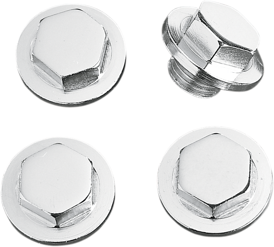 Colony Chrome Rocker Shaft End Cap Kit 71-85 Harley Touring Sportster FXR FLT