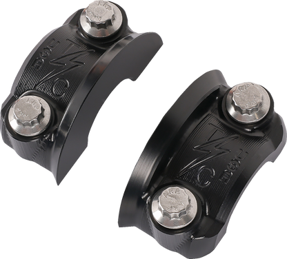 Thrashin Speedway Black 1" Handlebar Clutch Brake Perch Clamp Kit for Harley